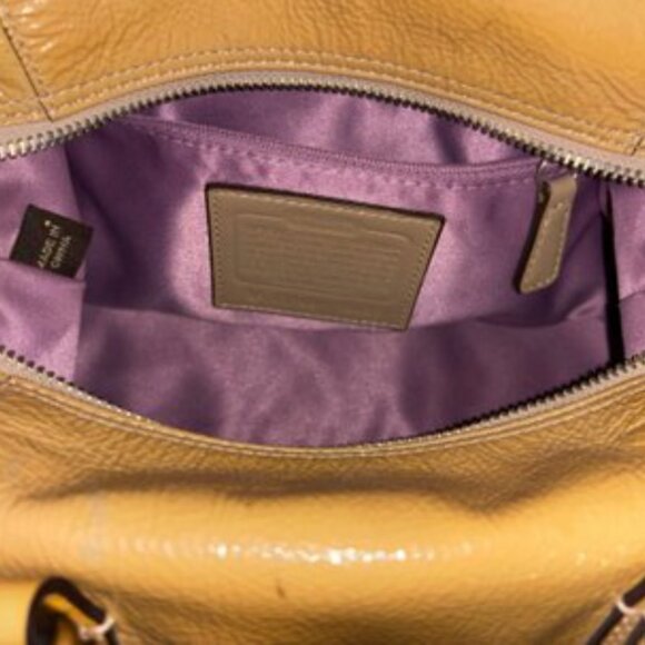 Vintage Coach Patent Leather Satchel Handbag - Picture 5 of 5